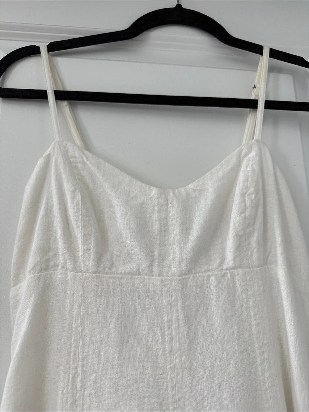 Abercrombie & Fitch Linen Spaghetti Strap Maxi Dress